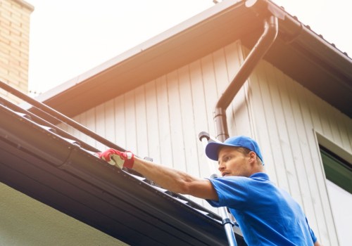 How do I clean my gutters after installation?